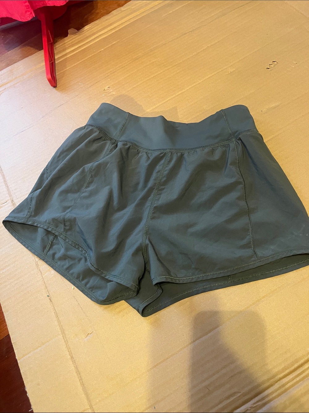lululemon athletica Olive Green Running Shorts